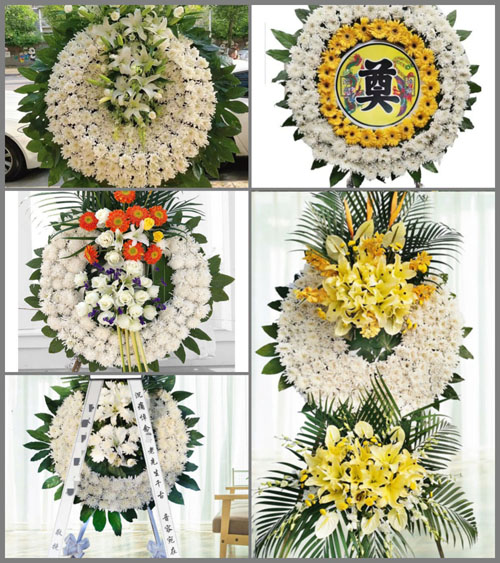 安徽黄山市休宁县溪口镇和村村花圈速递